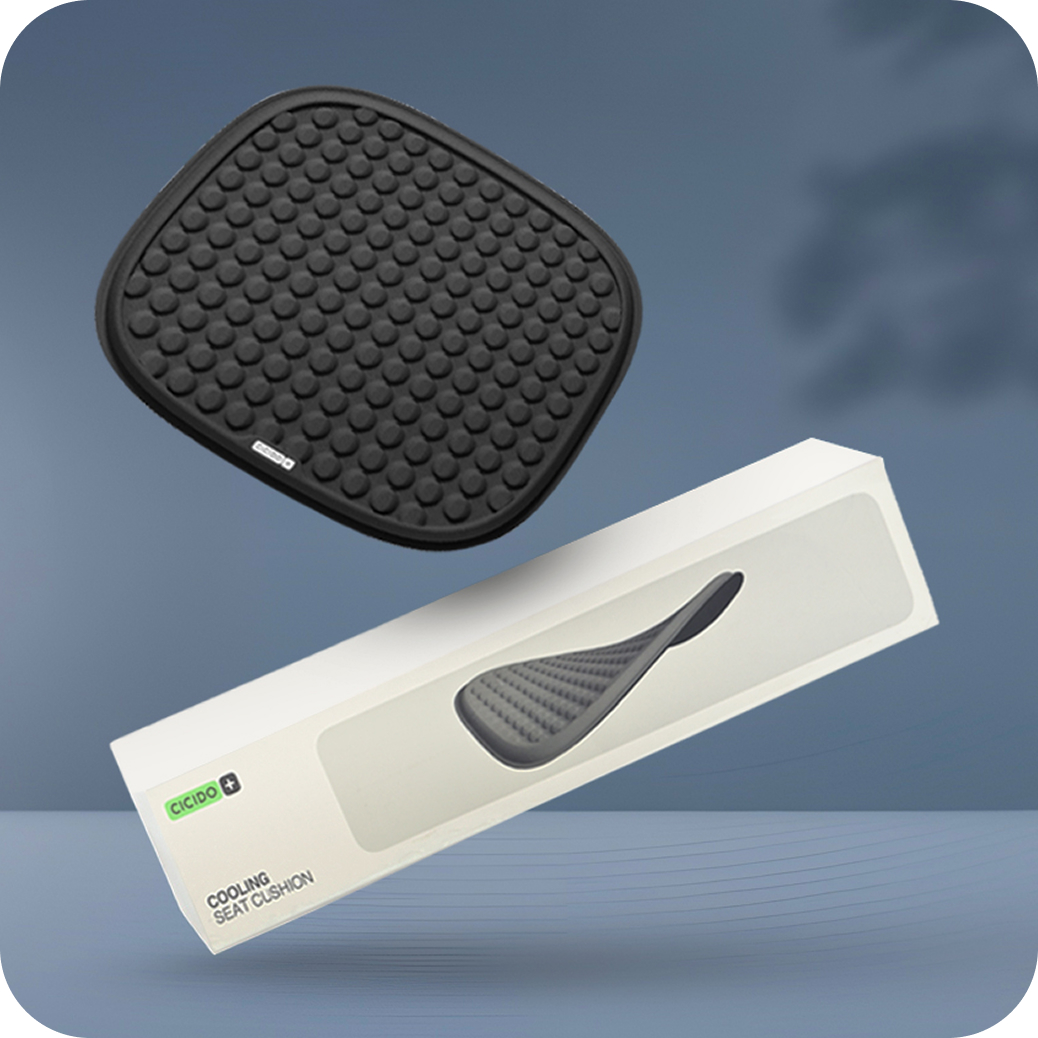 (draft) cicido premium cooling seat cushion bantalan jok mobil gel pendingin kursi mobil dan kantor