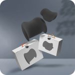 (draft) cicido paket bantal sandaran mobil kepala & pinggang super ergonomis angel wings cooling memory foam anti bakteri