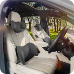 (draft) cicido paket bantal sandaran mobil kepala & pinggang super ergonomis angel wings cooling memory foam anti bakteri